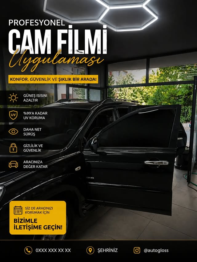 Atermik cam filmi uygulaması — Kia Sportage